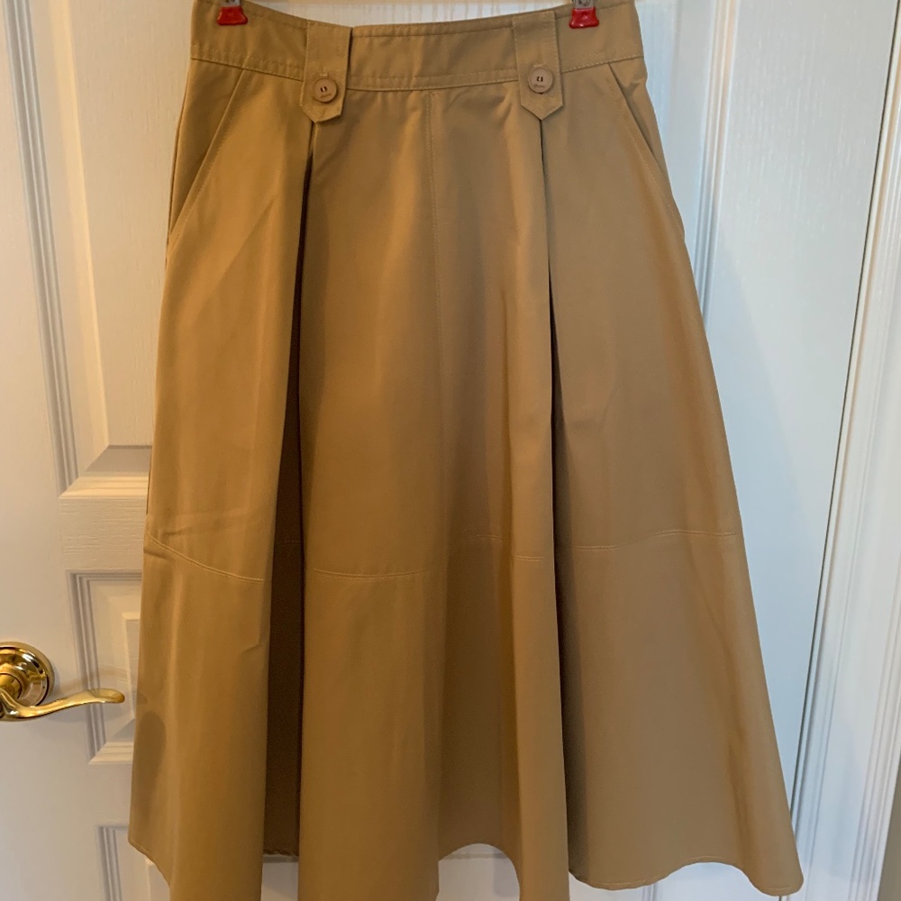 A- Line Brown/Tan Skirt - New Without Tags - Size XS